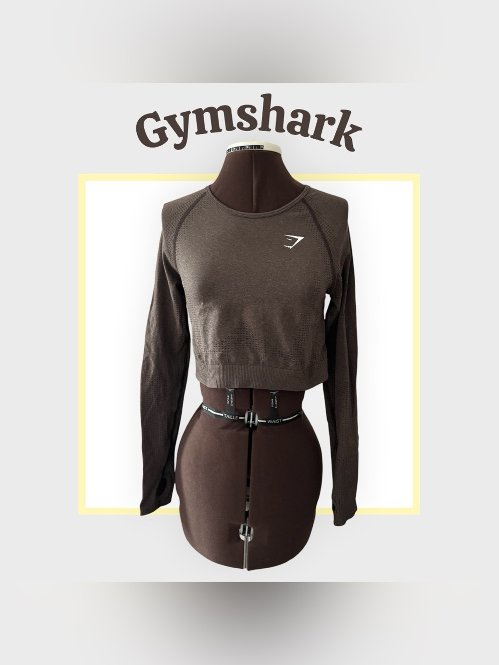 Women’s Gymshark Vital Long-Sleeve Cropped Seamless Workout Top